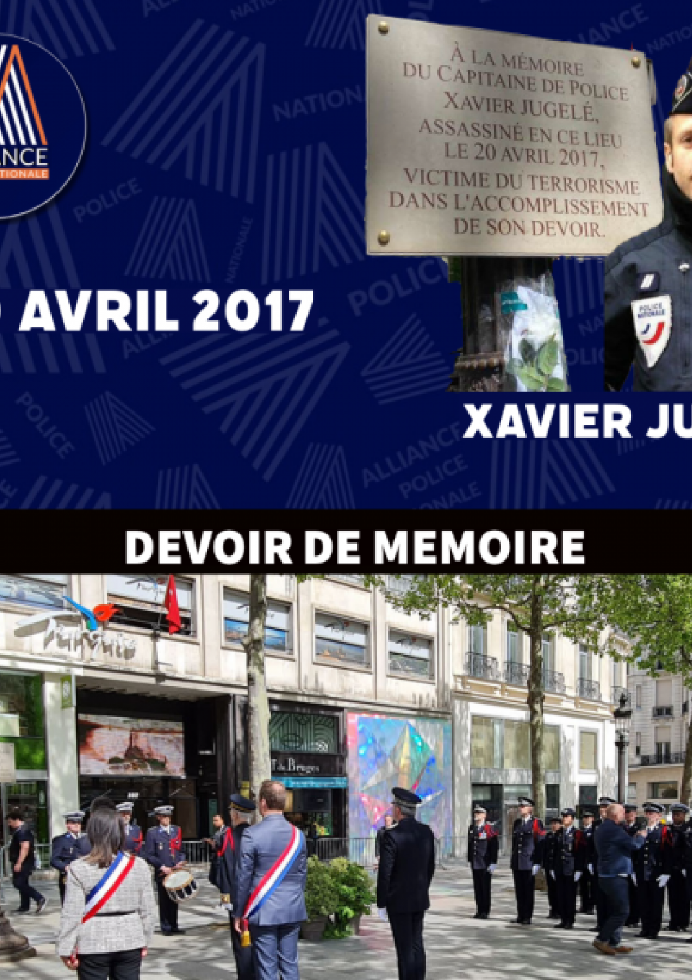 XAVIER JUGELE  - 20 avril 2017 - DEVOIR DE MEMOIRE
